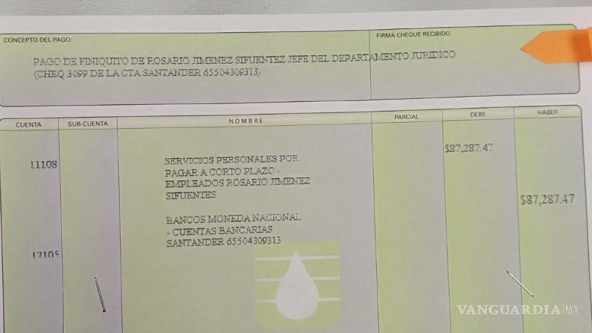$!Denuncian se autoriza finiquito de 87 mil pesos