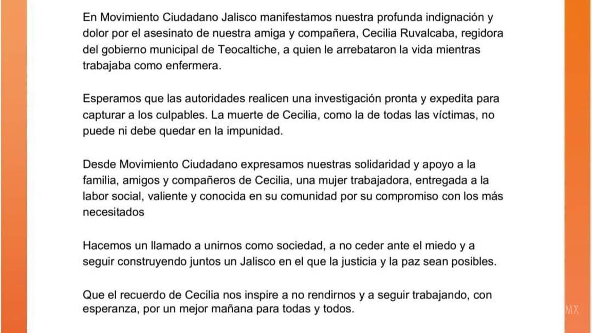 $!Asesinan a Cecilia Ruvalcaba, jefa de enfermeras y excandidata a presidencia de Teocaltiche, Jalisco
