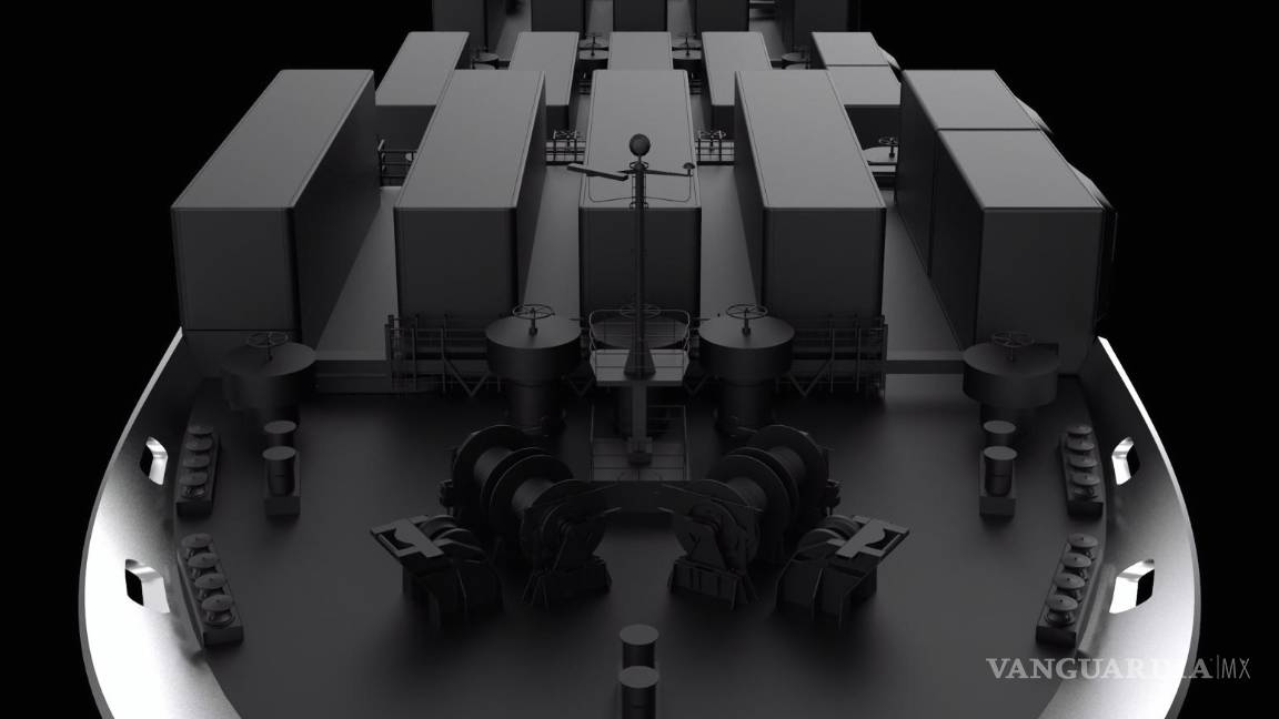 $!Contenedores-batería en la parte frontal del Ark 100.