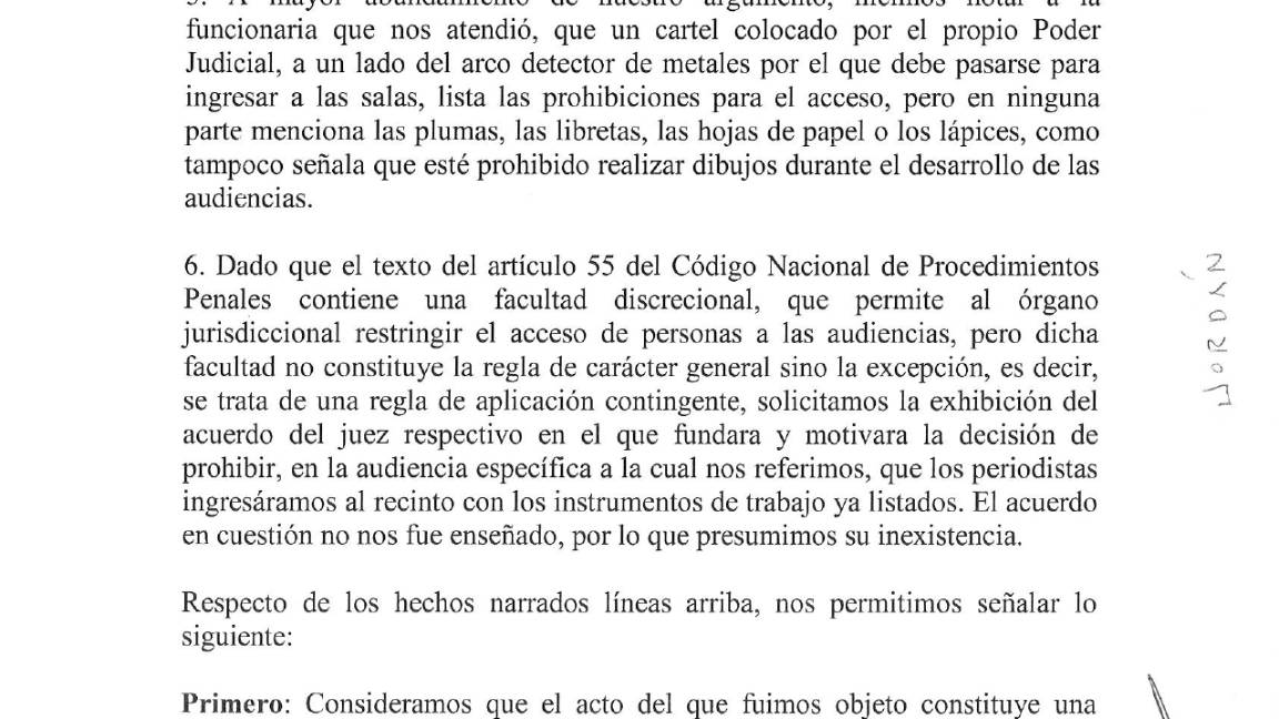$!Ante obstrucciones del Poder Judicial de Coahuila, VANGUARDIA MX inicia defensa por cobertura periodística de juicios