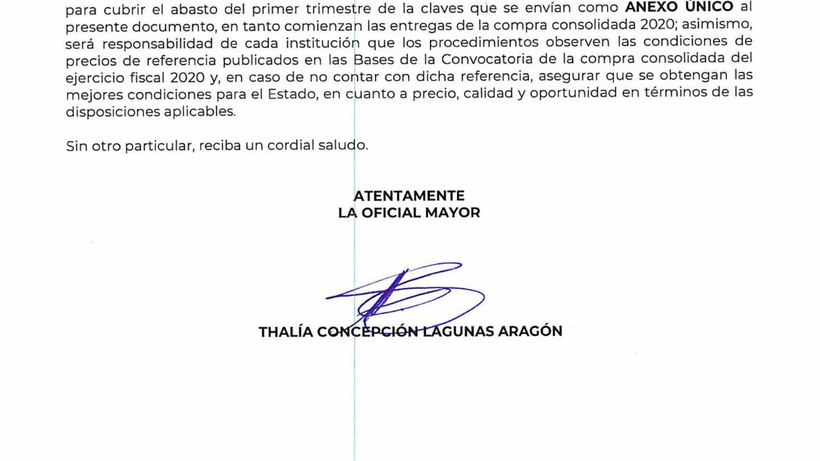 $!En documento oficial interno, el Gobierno admite su culpa en el desabasto de medicamentos