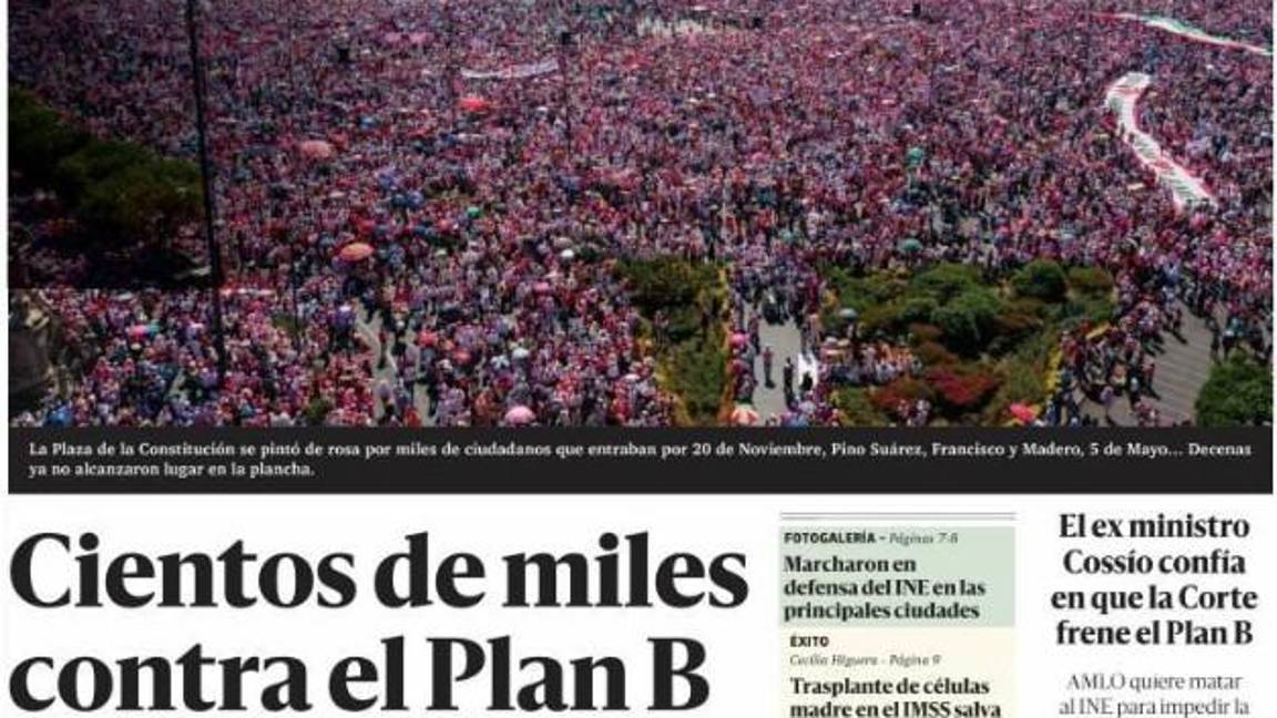 $!Así reaccionaron medios nacionales a la protesta en defensa del INE