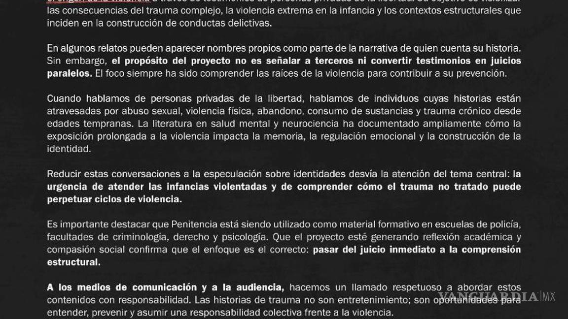 $!Saskia Niño de Rivera responde a polémica por mención de Carmen Salinas en pódcast Penitencia