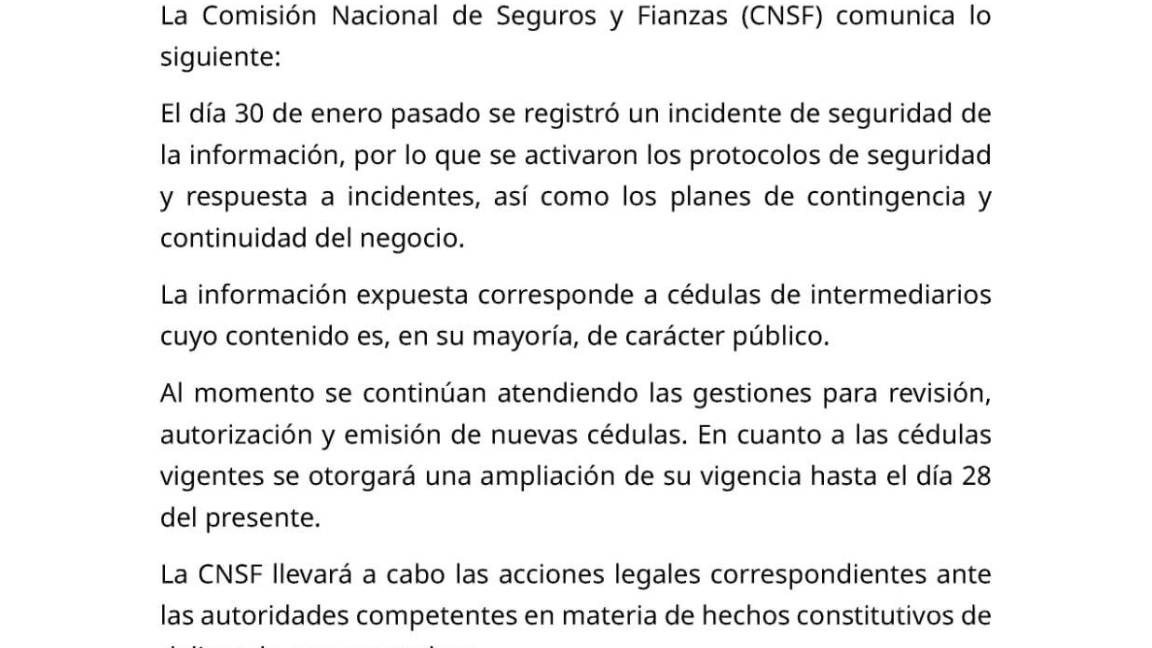$!Hacienda: CNSF confirma hackeo y activa protocolos de seguridad