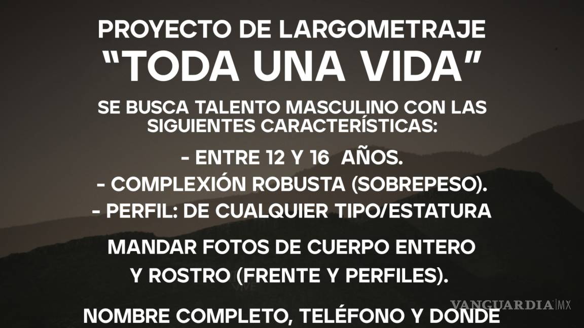 $!Cineasta mexicano busca talento del norte para su primer largometraje