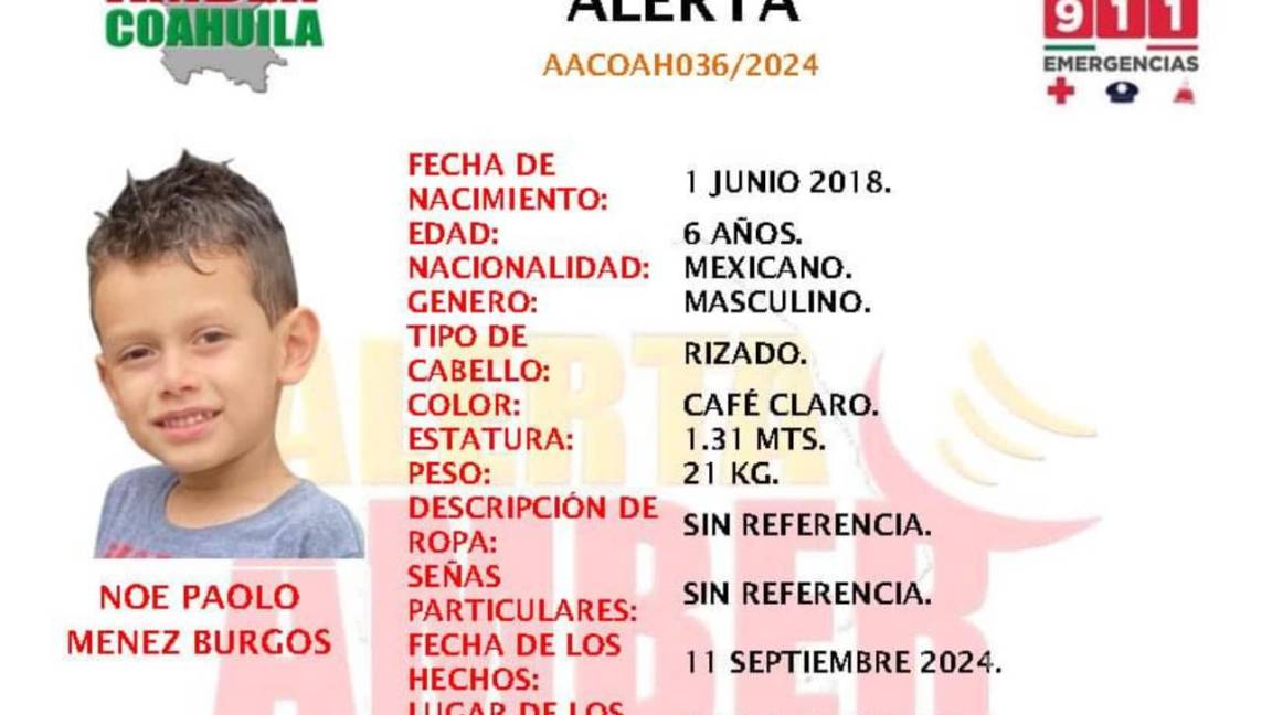 $!Las autoridades solicitan el apoyo de la ciudadanía para encontrar a Noe Paolo, quien fue visto por última vez en la colonia Libertad.