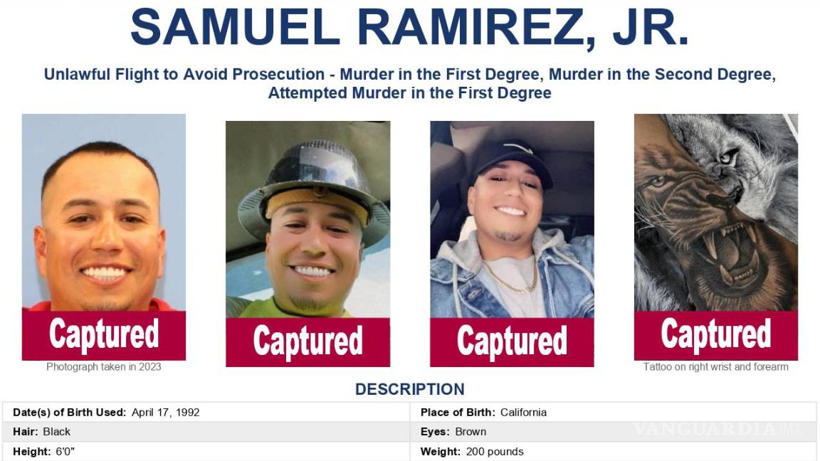 $!Harfuch anuncia detención de Samuel Ramírez Jr., buscado por el FBI; ofrecían recompensa de 1 mdd