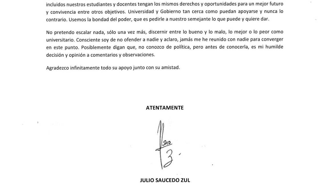 $!La UAdeC confirmó que es verídica la carta que circuló en redes sociales.