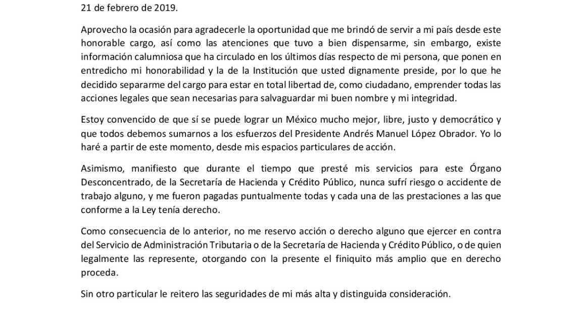 $!Jesús Torres Charles, exfiscal de Coahuila renuncia a su cargo en el SAT, tras polémica por su nombramiento