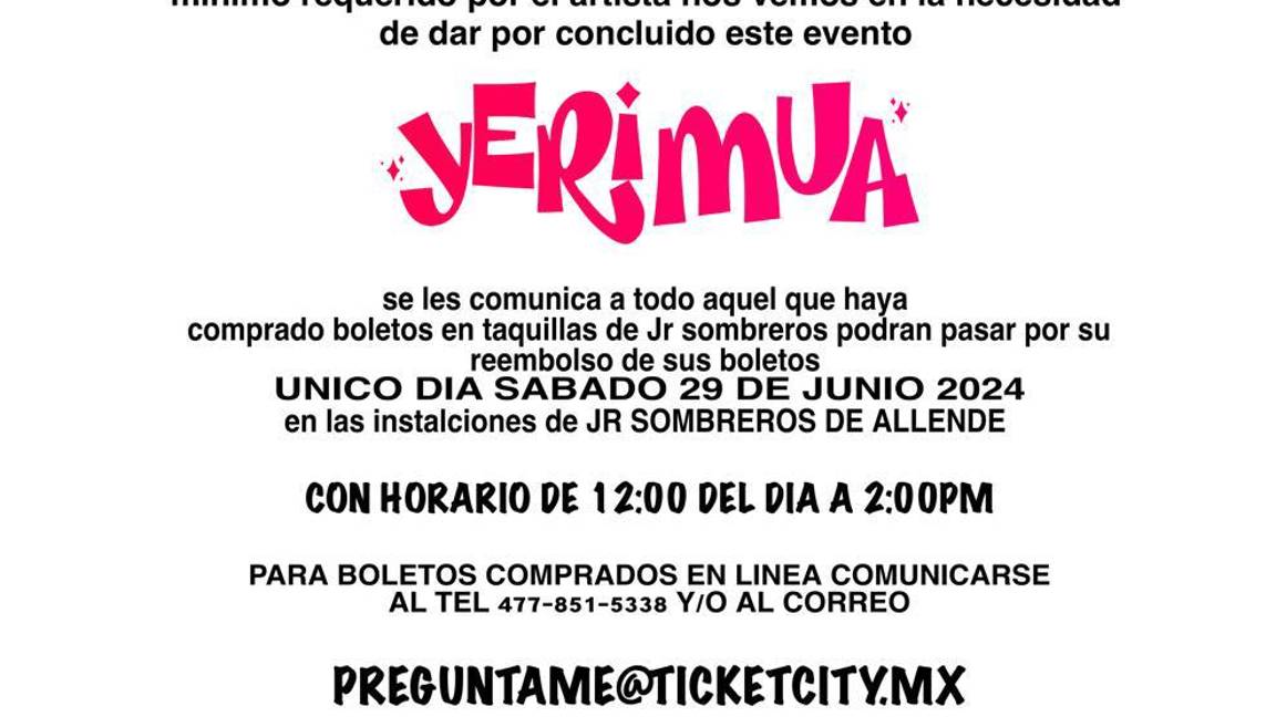 $!El comunicado se hizo oficial por parte de los organizadores la mañana del martes 04 de junio.