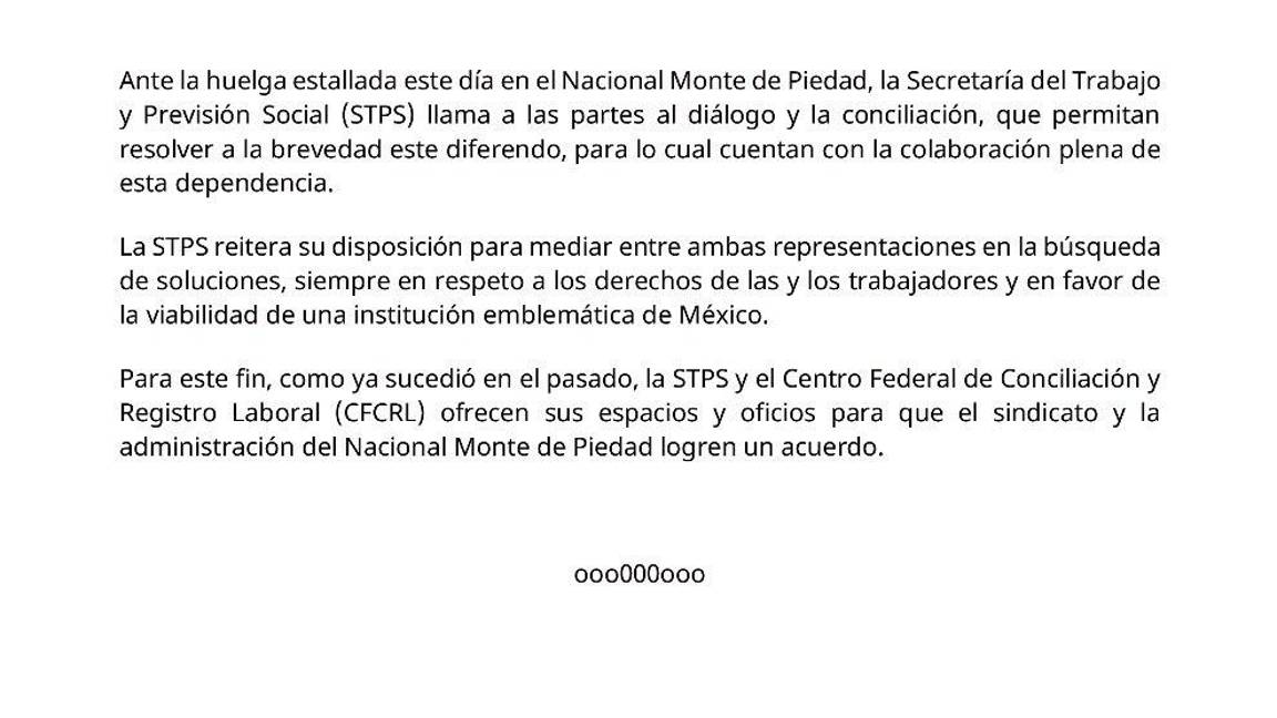 $!Estalla huelga nacional de Nacional Monte de Piedad: sindicato denuncia violaciones a convenio