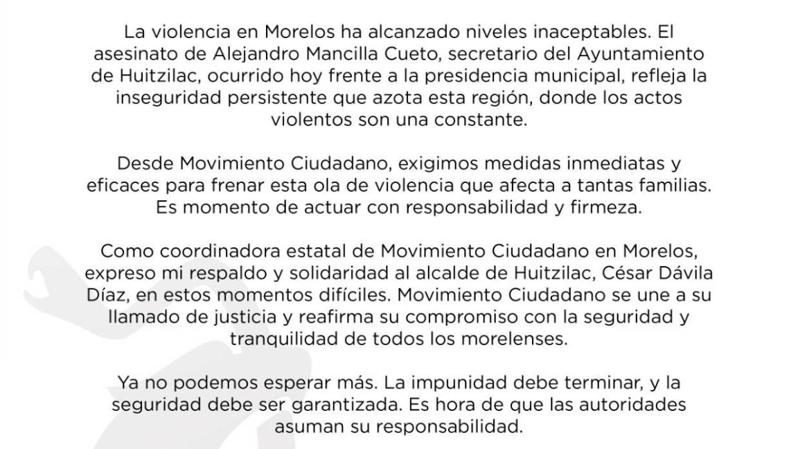 $!Morelos: Asesinan a balazos a Alejandro Mancilla, secretario de Huitzilac, afuera del palacio municipal