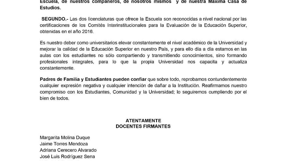 $!Maestros salen a la defensa de la Escuela de Artes de la UAdeC; 'No compartimos la opinión de la directora'