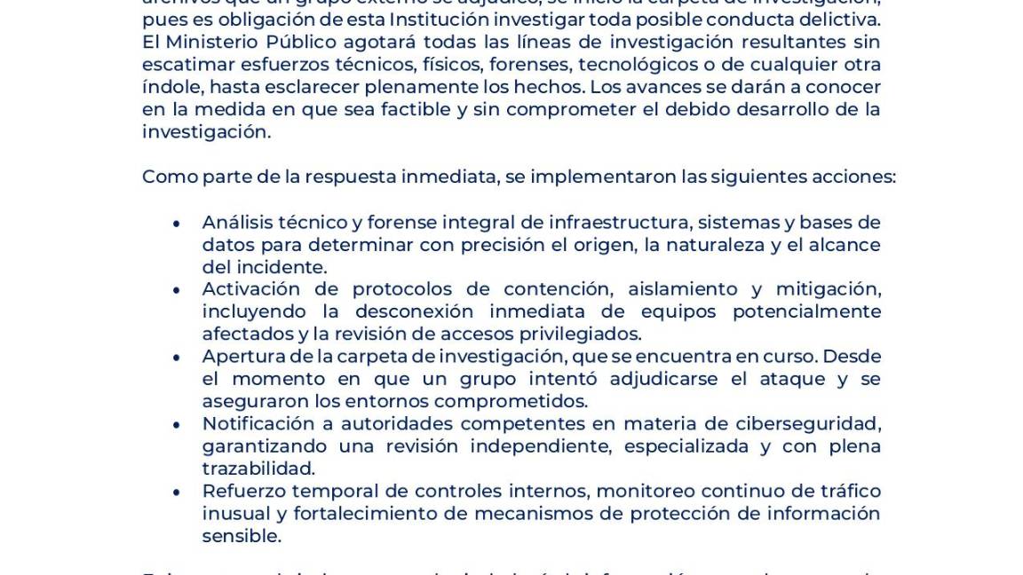 $!Ciberataque a Fiscalía de Guanajuato: filtran 70 GB de información y abren investigación