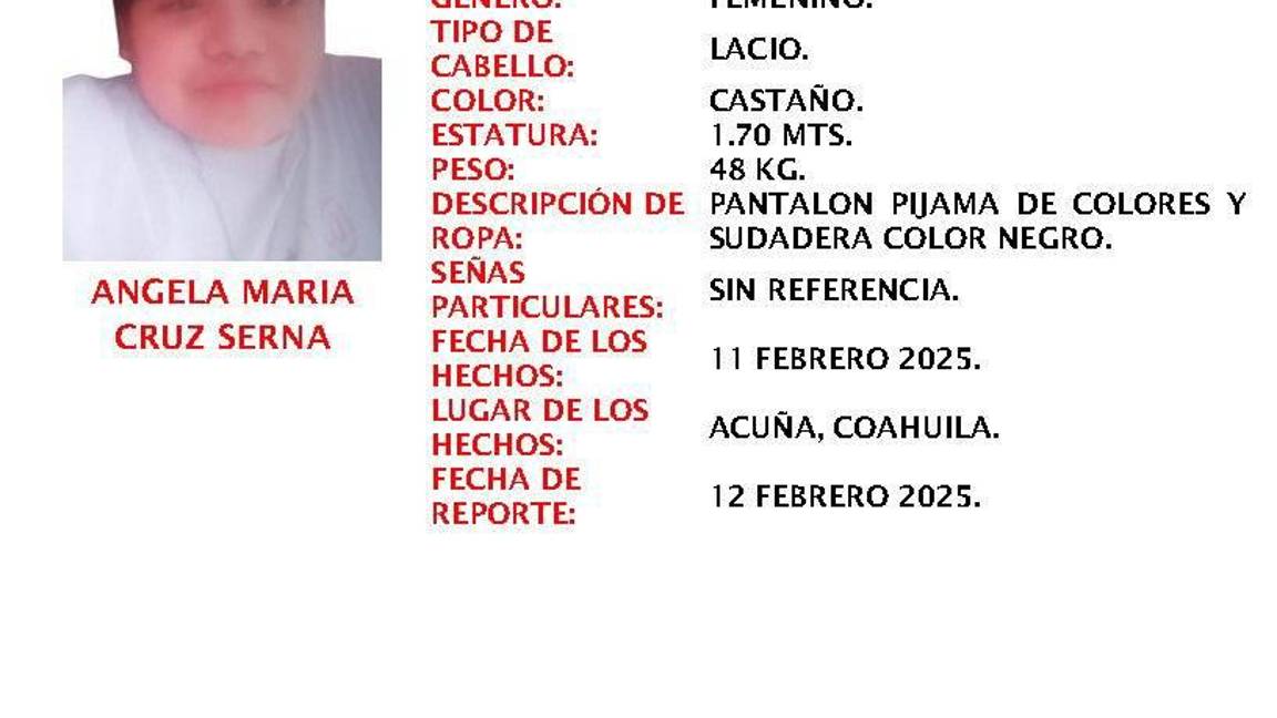 $!Desaparecen niñas en Acuña; Fiscalía de Coahuila solicita ayuda para localizarlas