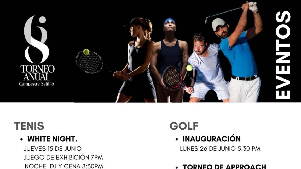 $!Este será el programa del 68 Torneo de Golf Anual Campestre Saltillo.