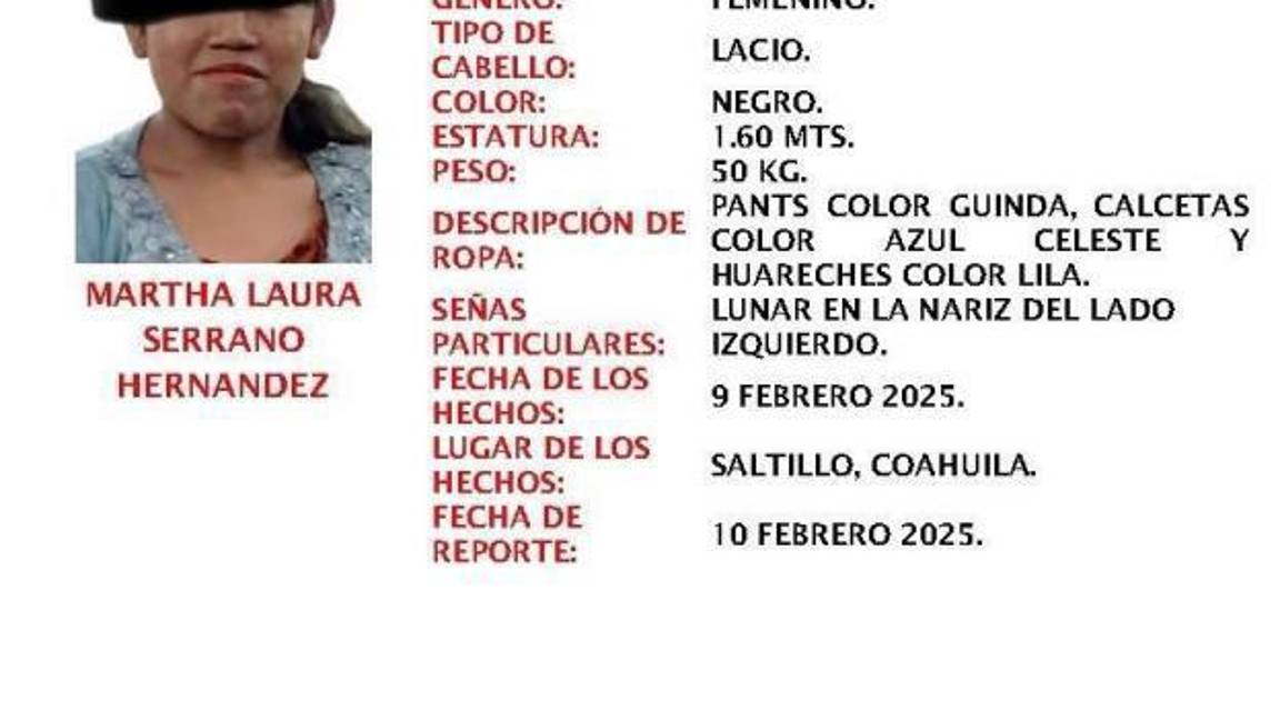$!Familiares de la víctima habían reportado su desaparición el pasado 9 de febrero en Saltillo.