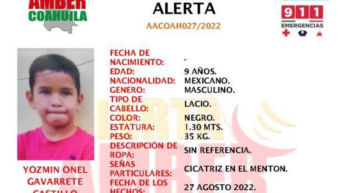 $!Cualquier dato que permita dar con su ubicación a través de los teléfonos 911, 844 415 11 15 y 555 346 25 16.