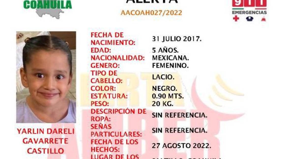 $!Cualquier dato que permita dar con su ubicación a través de las redes sociales de Alerta Amber.