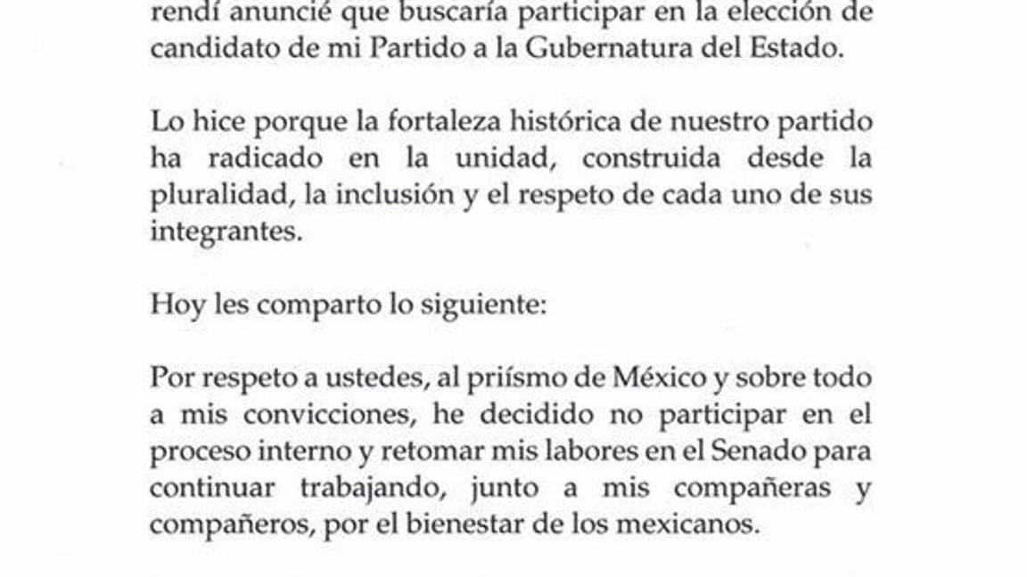 $!Se retira Hilda Flores de la carrera por la Gubernatura de Coahuila