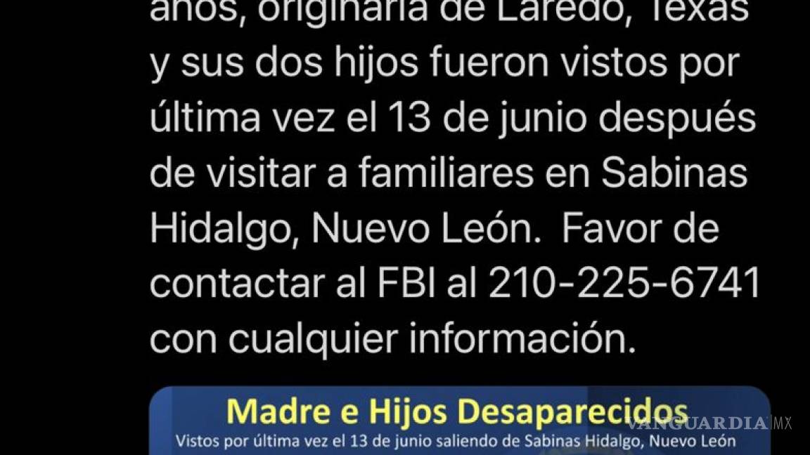 Busca FBI a texanos desaparecidos en la vía Monterrey-Nuevo Laredo
