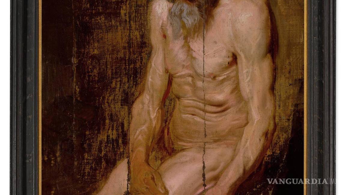 $!La obra del pintor y grabador flamenco Van Dyck llamada Estudio para San Jerónimo con un ángel.