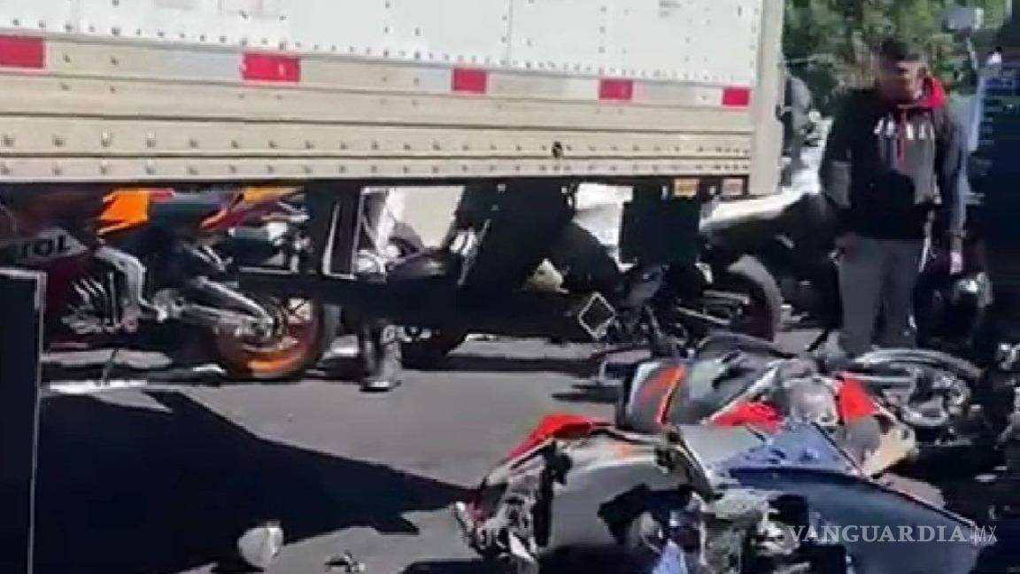 Mueren 6 motociclistas y 15 quedan heridos tras accidentes en la México-Cuernavaca
