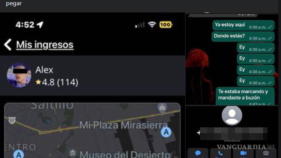 $!Conductor de InDrive expone caso de abuso. Comparte evidencias en redes sociales.