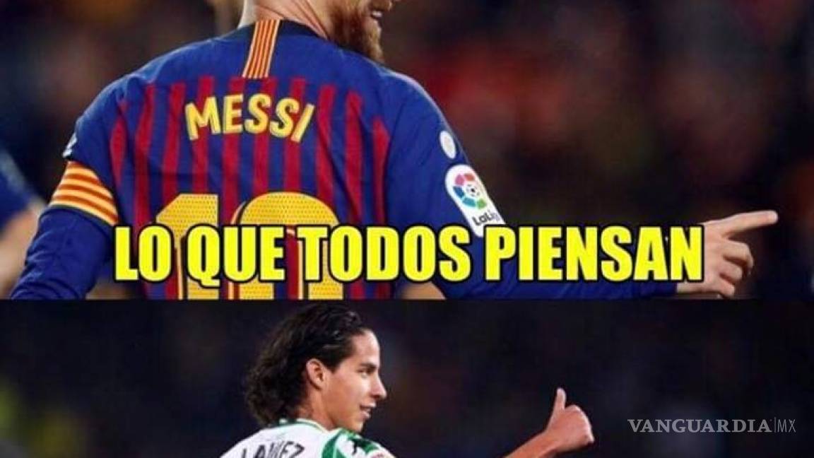 Diego Lainez vuelve loco a México con su primero gol en Europa ¡y lo celebran con memes!