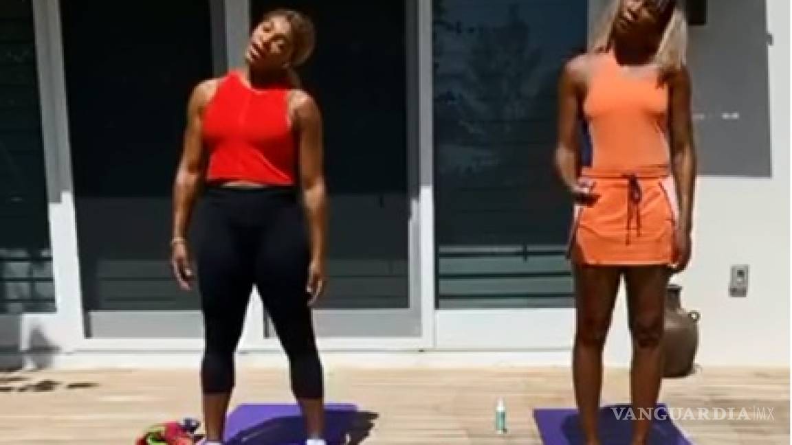 Hermanas Williams cambian el tenis por el yoga, durante la cuarentena
