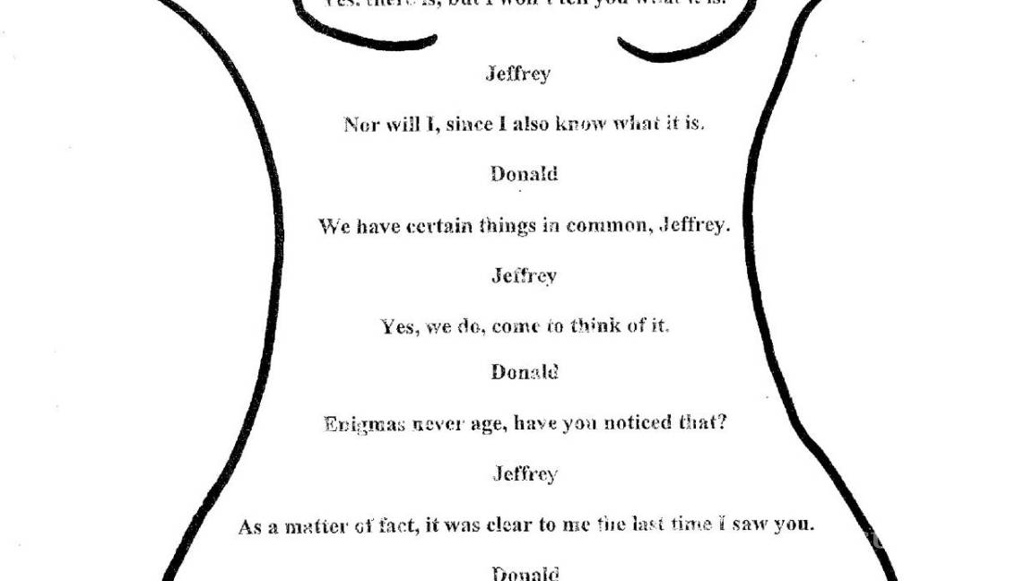 $!Imagen de un dibujo supuestamente hecho por Donald Trump y con su presunta firma, el cual le regaló a Jeffrey Epstein.