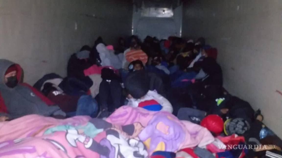 Aseguran tráiler con 99 migrantes; viajaban de Torreón hacia Nuevo Laredo
