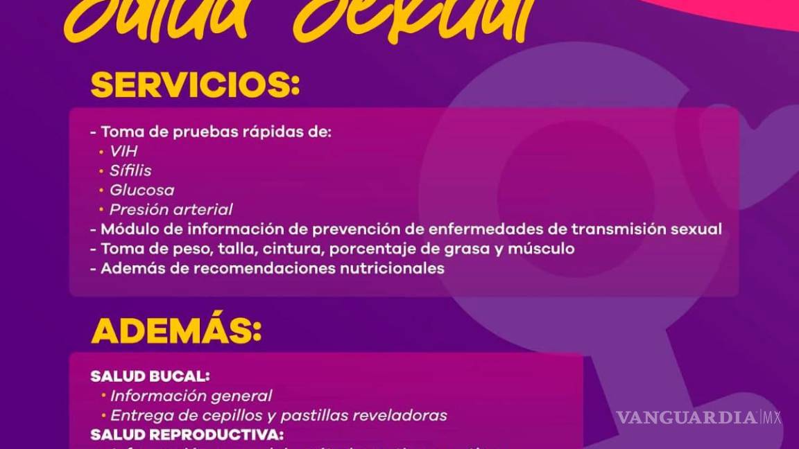 $!Salud sexual al alcance de todos en la Ruta Recreativa de Saltillo este próximo domingo