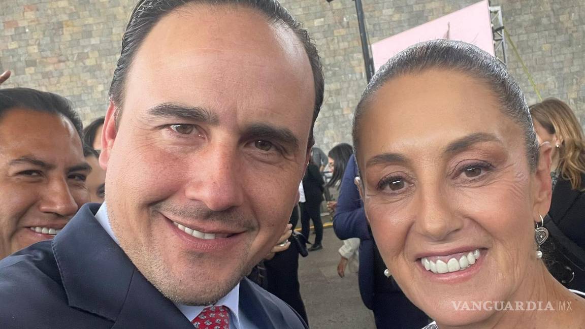 $!Manolo Jiménez acompañó ayer a la presidenta Claudia Sheinbaum en un evento en la Ciudad de México.