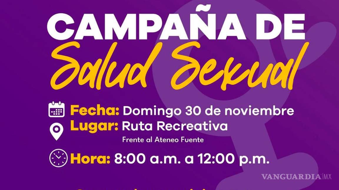 $!Salud sexual al alcance de todos en la Ruta Recreativa de Saltillo este próximo domingo