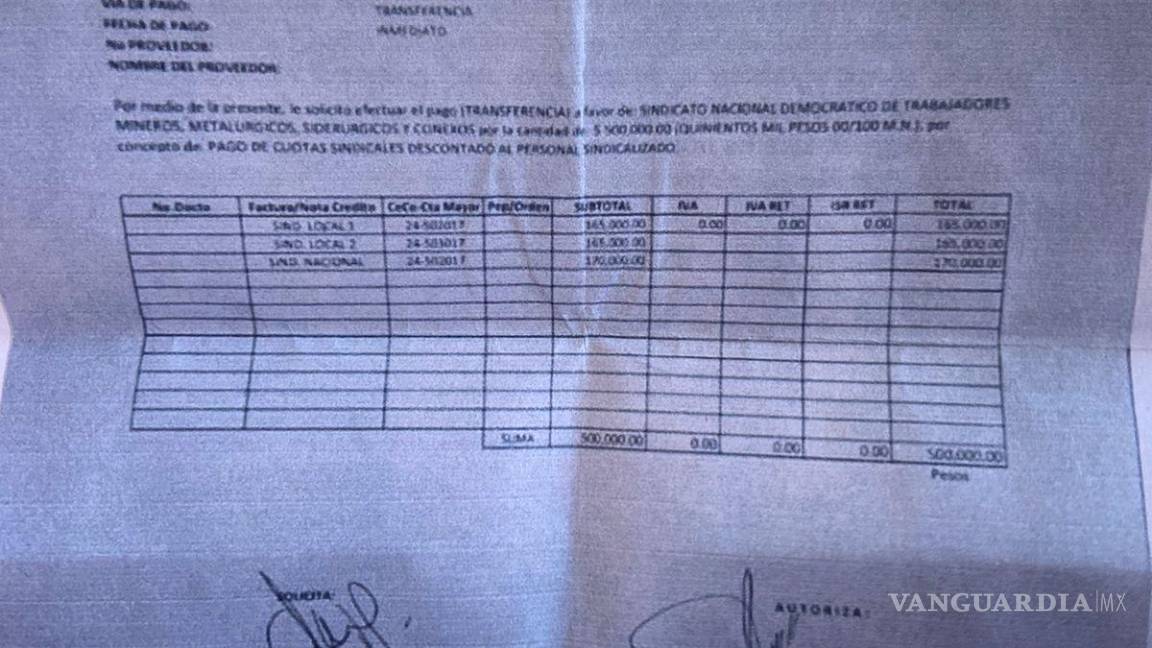 $!Ismael Leija Escalante, líder del Sindicato Nacional Democrático, desmiente los supuestos pagos filtrados.