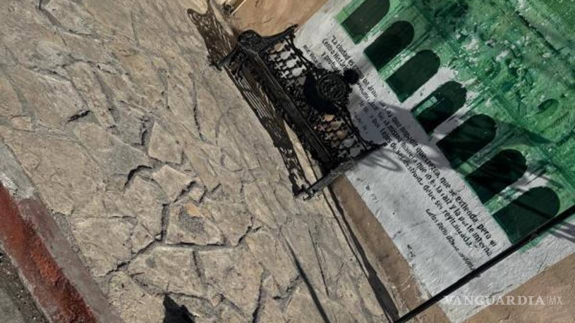 $!Punto exacto del cruce donde el obispo emérito cayó al caminar por la zona.