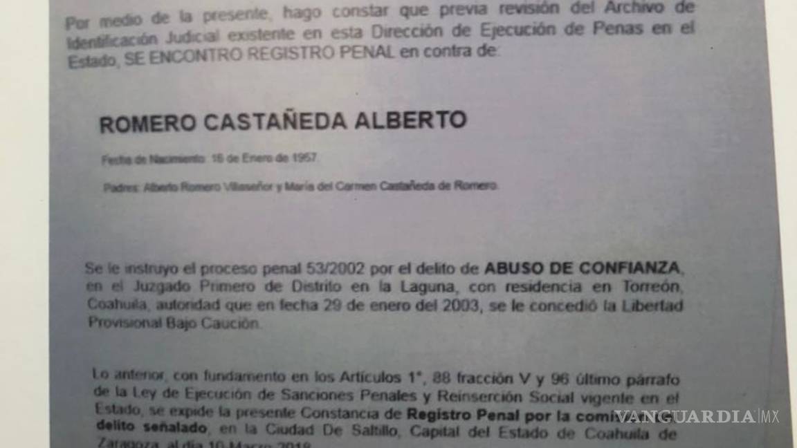 $!Defiende Municipio de Torreón a Alberto Romero abogado de Simas, acusado de vínculos con el crimen