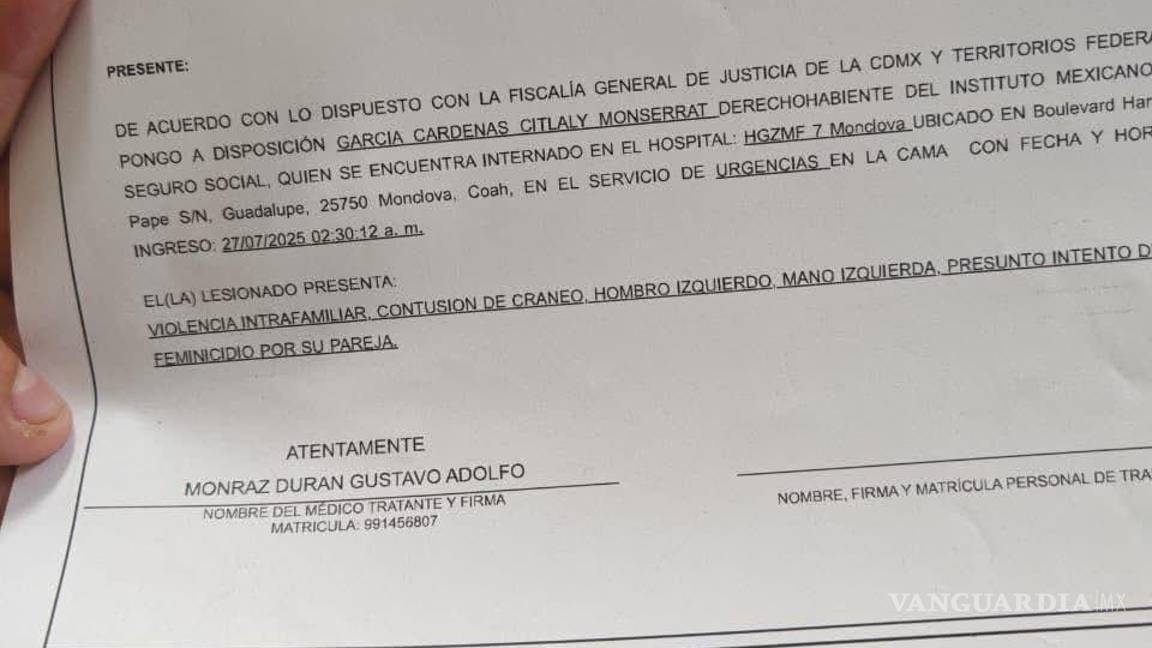 $!El hombre atropelló y golpeó a su esposa; víctima señala antecedentes de violencia e intentos de homicidio.