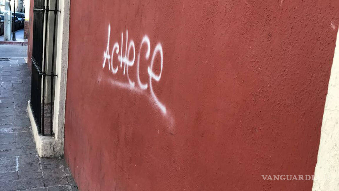 Recurrente, el problema de graffiti en el centro de Saltillo