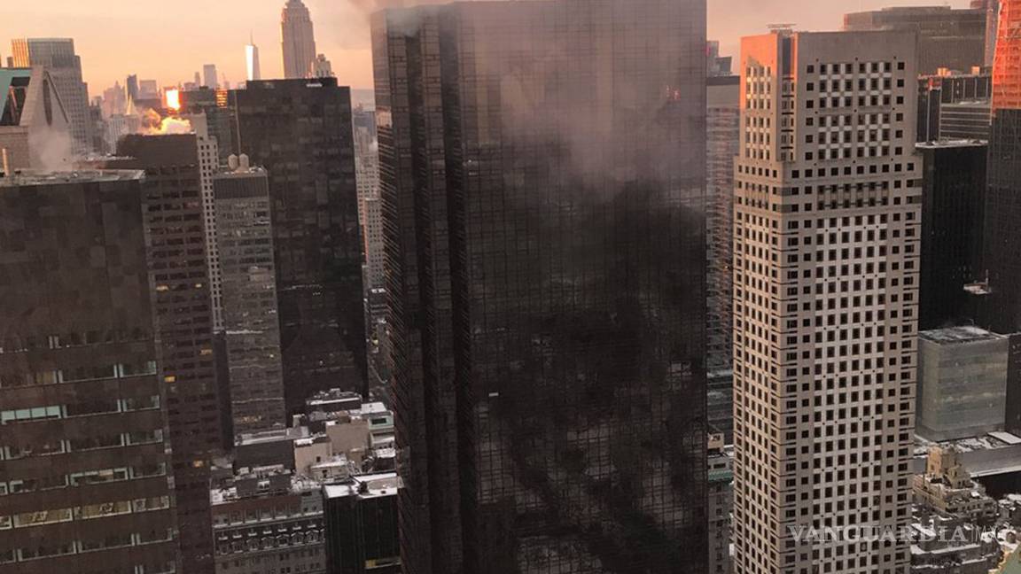 Incendio en Torre Trump de Nueva York deja tres lesionados