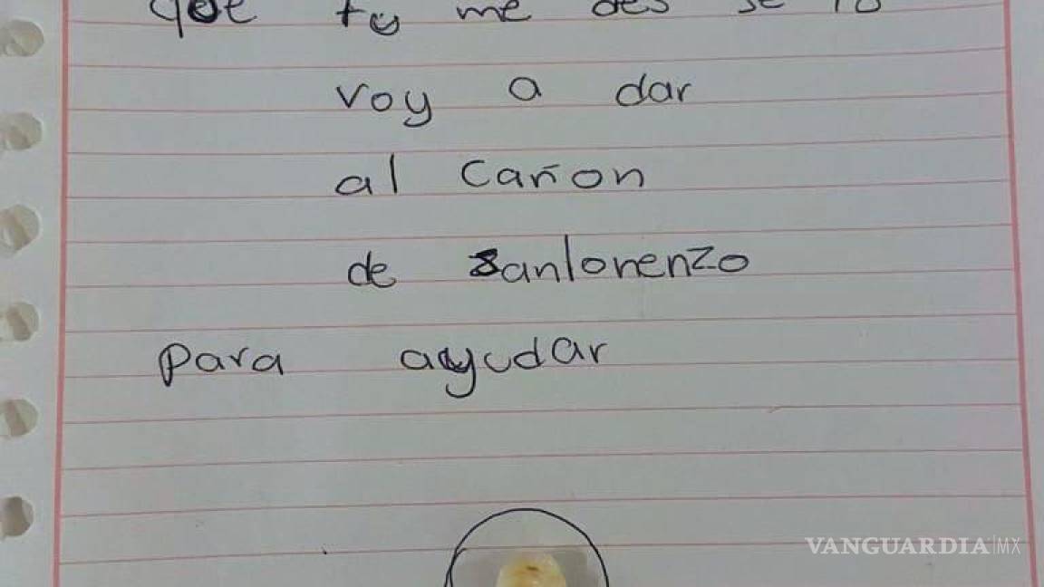 Por incendio, niña de Saltillo dona dinero que le dio el “Ratón Pérez” al Cañón de San Lorenzo