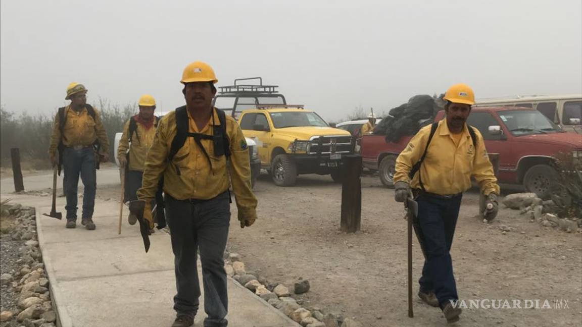 $!Controlan en un 70% incendio en Sierra de Zapalinamé, pese a inclemencias del tiempo