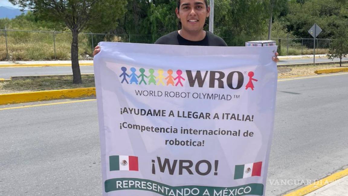 Saltillo: joven busca apoyo para representar a México en Olimpiada de Robots en Italia