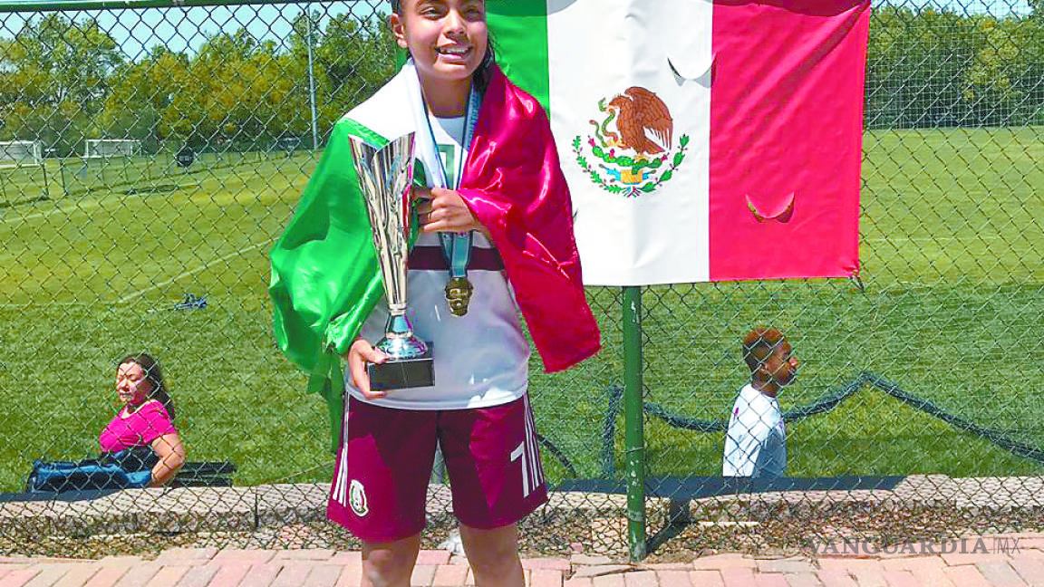 La saltillense Sofía Jiménez se corona en Copa Dallas con el Tri Sub 15 de Futbol