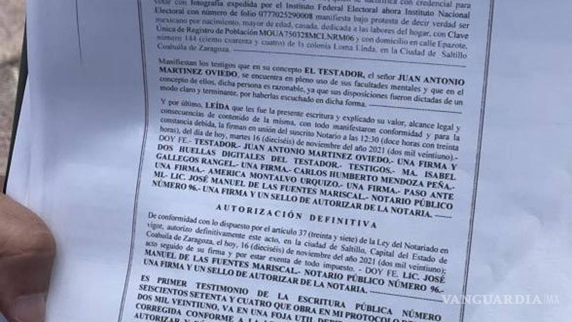 $!Las propiedades disputadas incluyen tres bienes que Juan Antonio Martínez Oviedo dejó como herencia a su hermano.