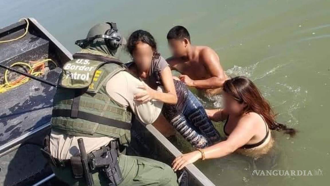 Rescatan a 2 niños migrantes de ahogarse en el río Bravo en Laredo