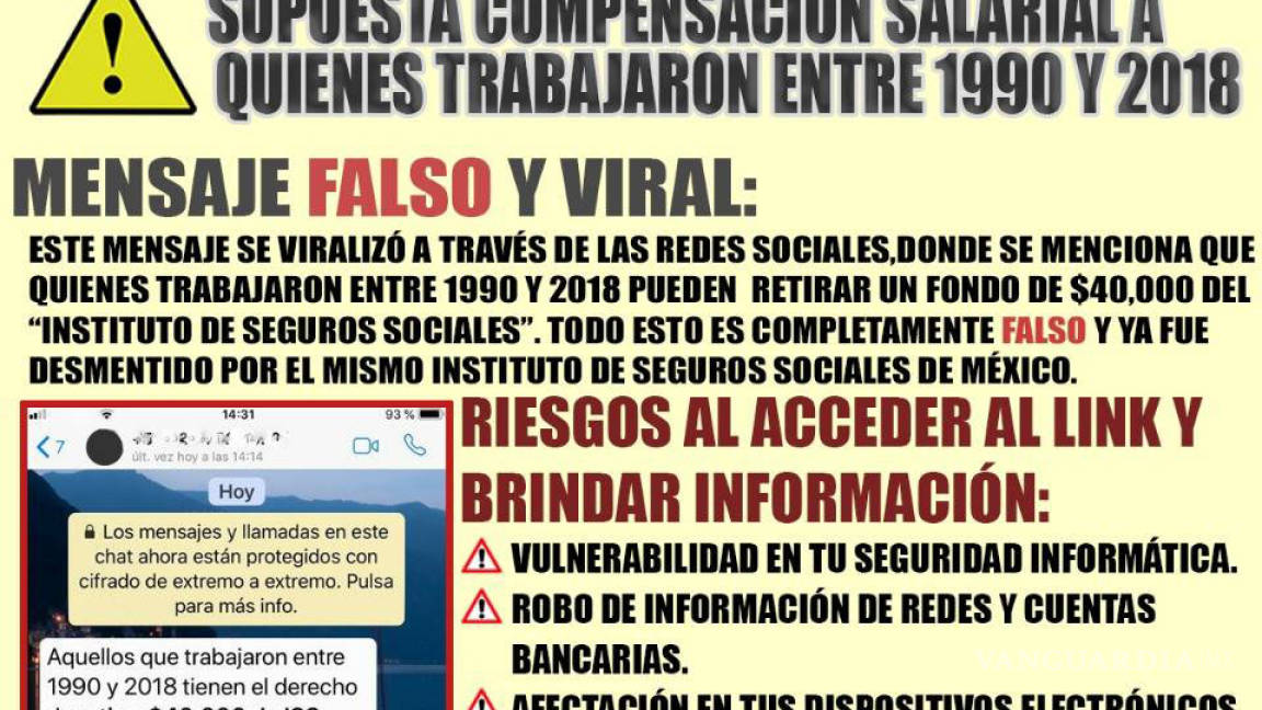 En Coahuila advierte Policía Cibernética contra falso mensaje en redes sociales