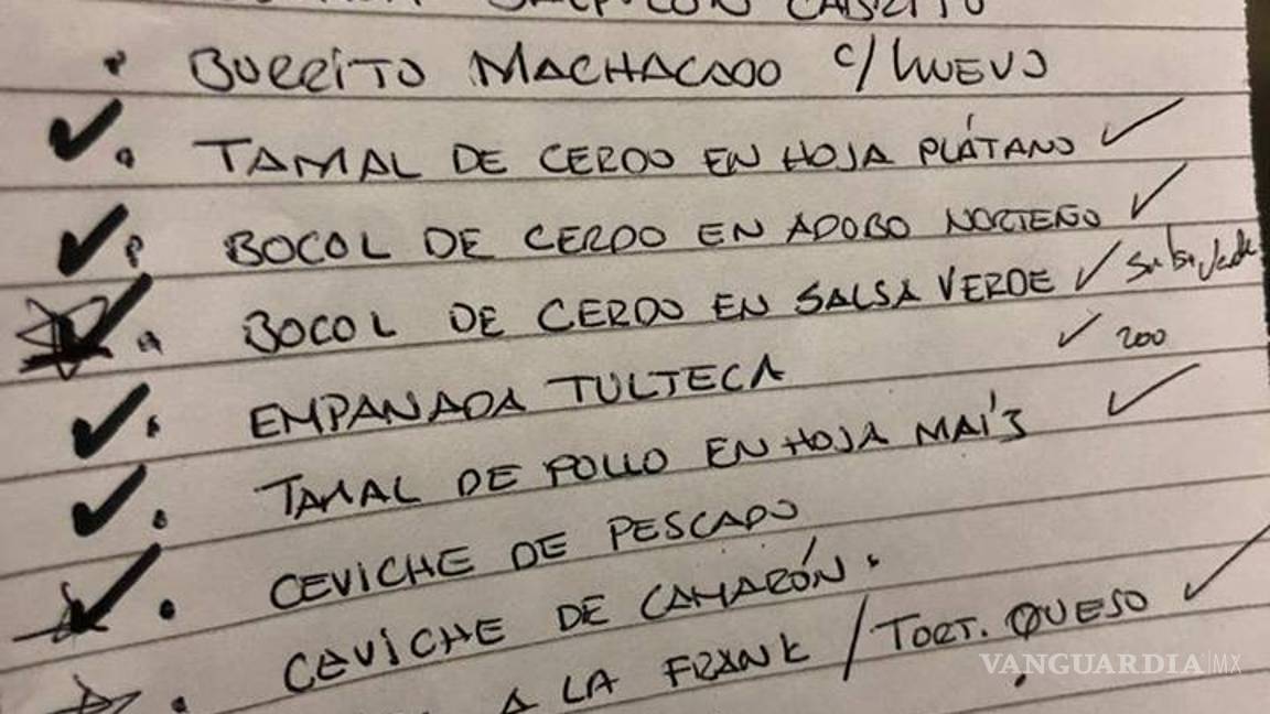 $!El Papa Francisco comerá cabrito, tortillas de harina y machacado con huevo gracias al chef saltillense Juan Ramón Cárdenas