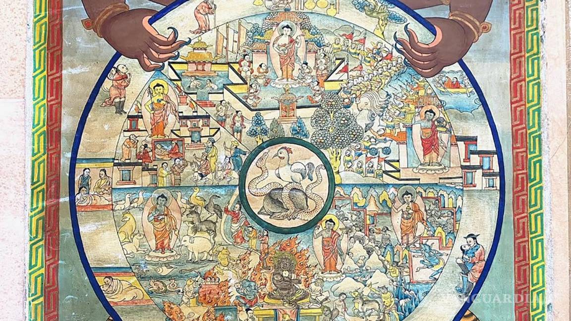 $!Rueda de la vida tibetana llevada por la expedición al Everest.